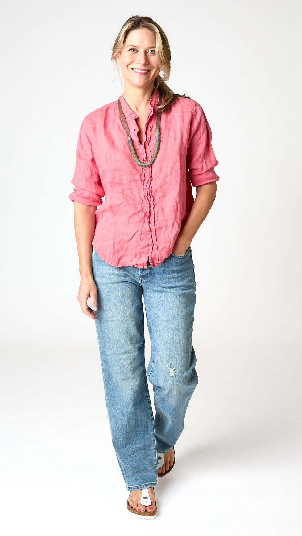 LLEA BLUE Ivey Shirt - Poppy