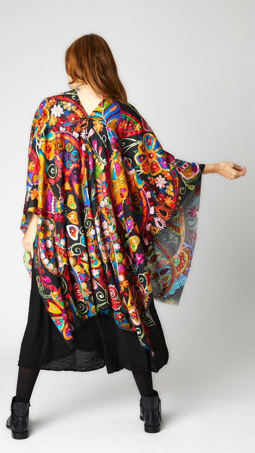 Madrid Lightweight Wool Ruana