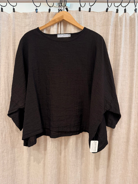 One Size Cropped Top -Travel Rayon