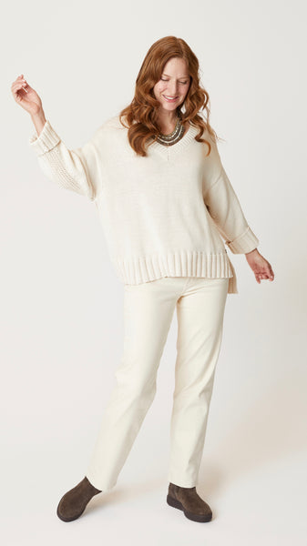 Mulberry Ecru Denim Straight Leg Jean