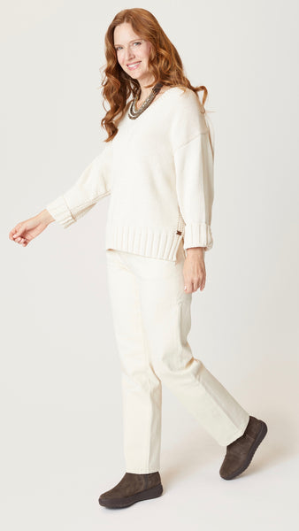 Mulberry Ecru Denim Straight Leg Jean