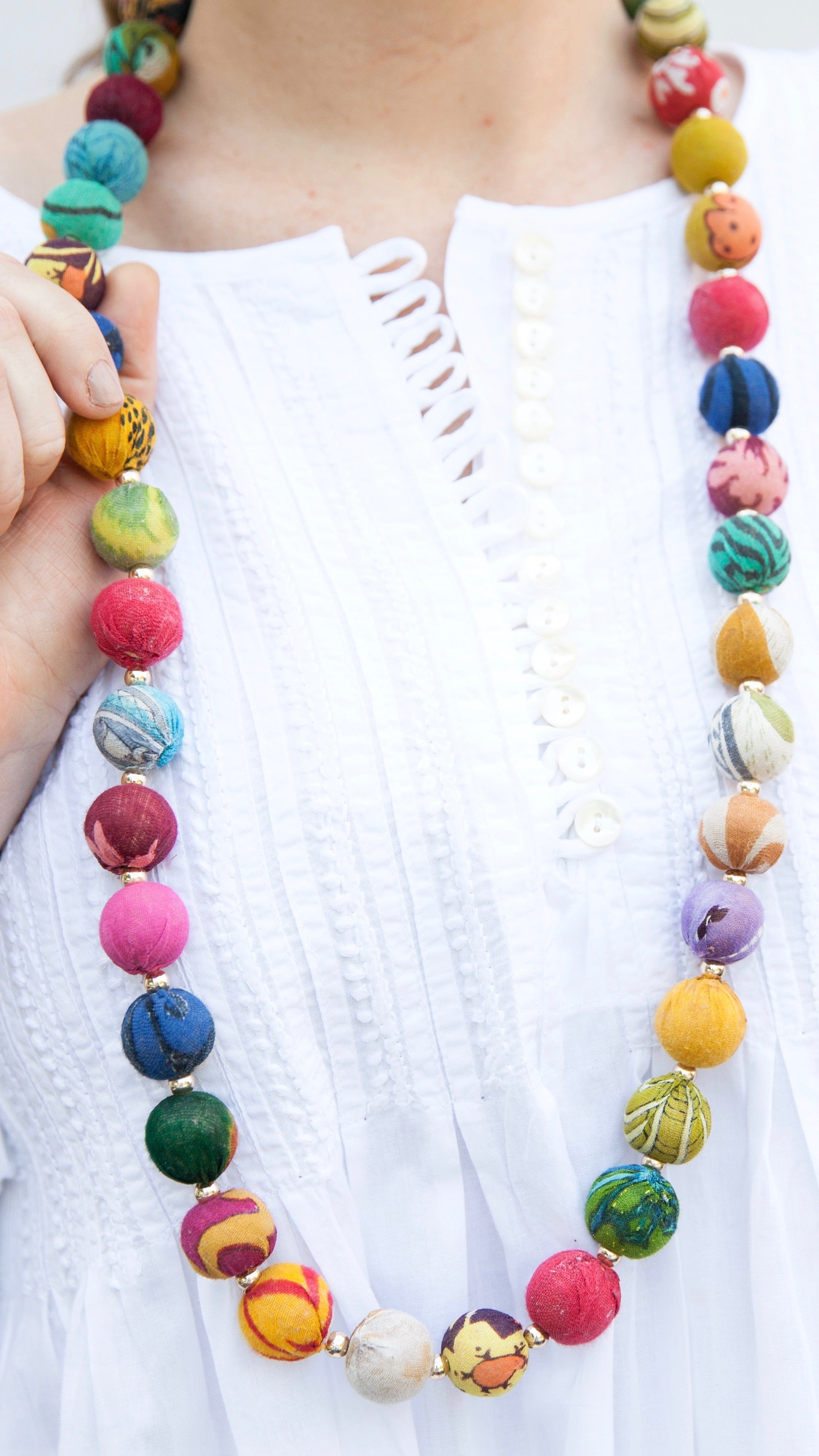 Kantha Garland Necklace