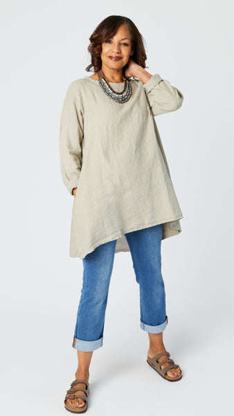 The Birkin Linen Tunic Dress