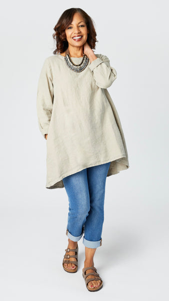 The Birkin Linen Tunic Dress