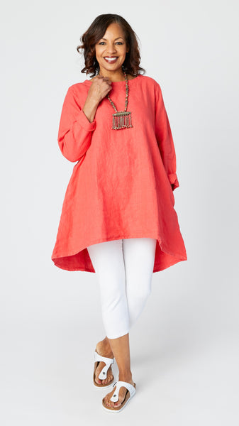 The Birkin Linen Tunic Dress