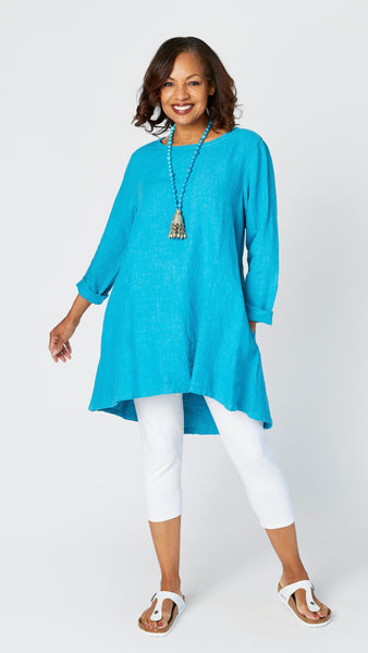 The Birkin Linen Tunic Dress