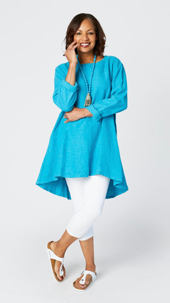 The Birkin Linen Tunic Dress