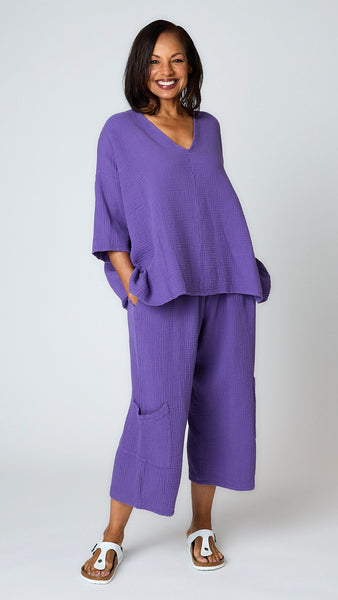 Bryn Walker Bax Shirt Crinkled Cotton - Verbena