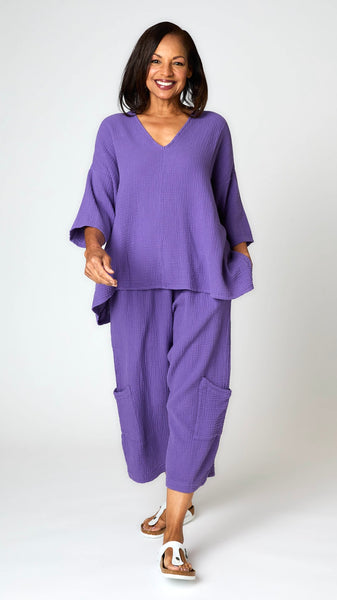 Bryn Walker Bax Shirt Crinkled Cotton - Verbena