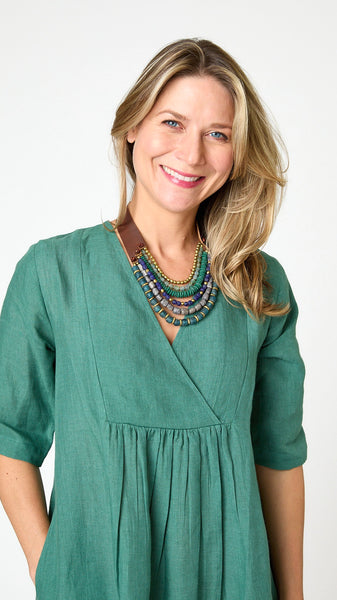 Linen Midi Dress