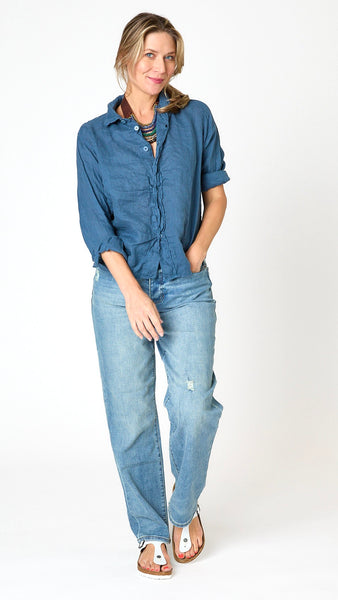 LLEA BLUE Lili Shirt - Moonlit Ocean