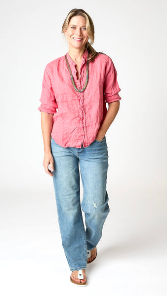 LLEA BLUE Ivey Shirt - Poppy