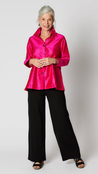 A-Line Silk Cocktail Blouse