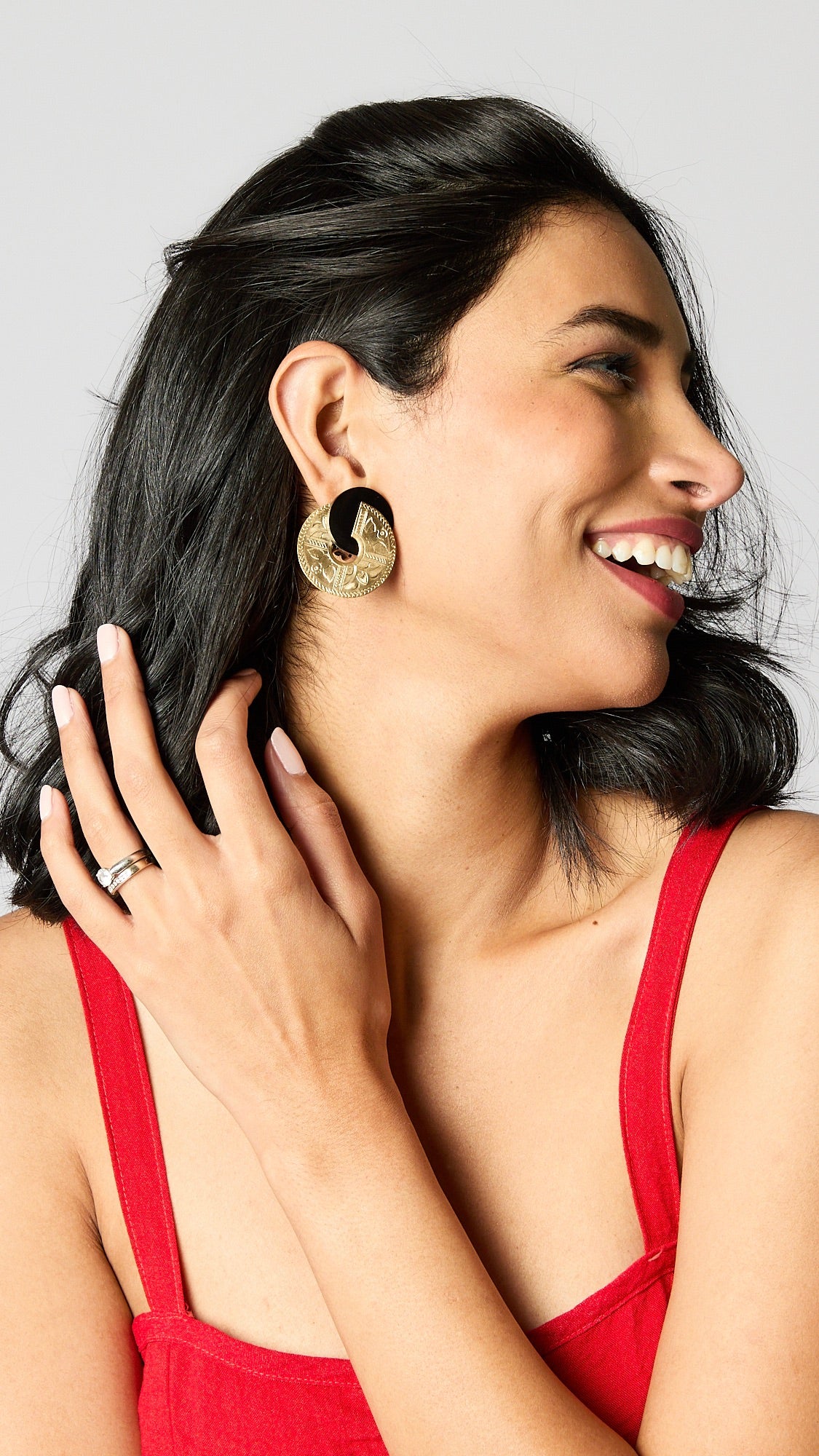 JMR Large Signature Earring