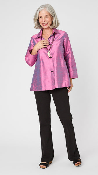 A-Line Silk Cocktail Blouse