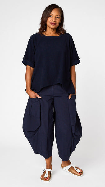 Gerties 11 Stitch Double Pocket Pant -  Tencel/Cotton - Indigo