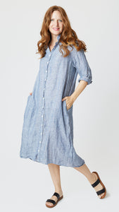 CP Shades Maxi Dress in Handkerchief Linen