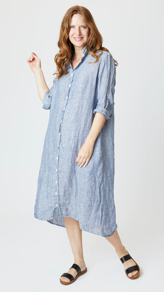 CP Shades Maxi Dress in Handkerchief Linen