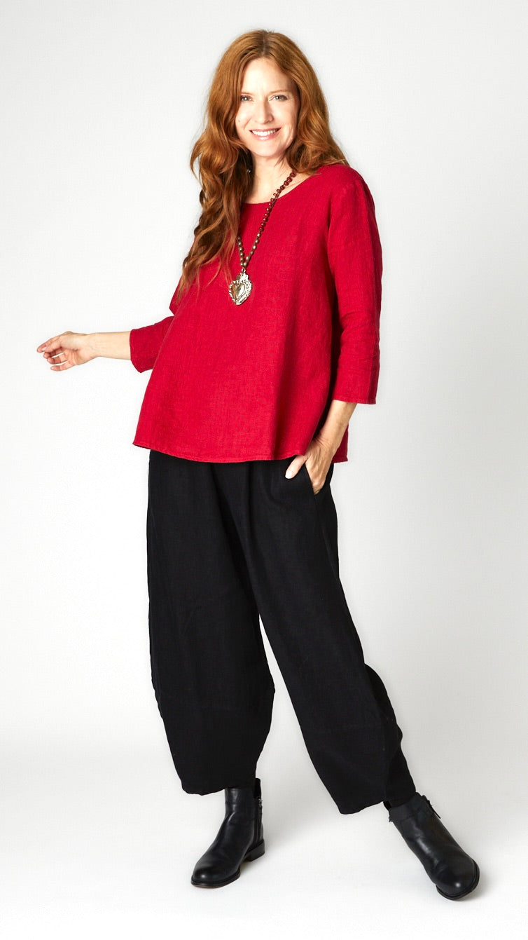Linen A-Line Top
