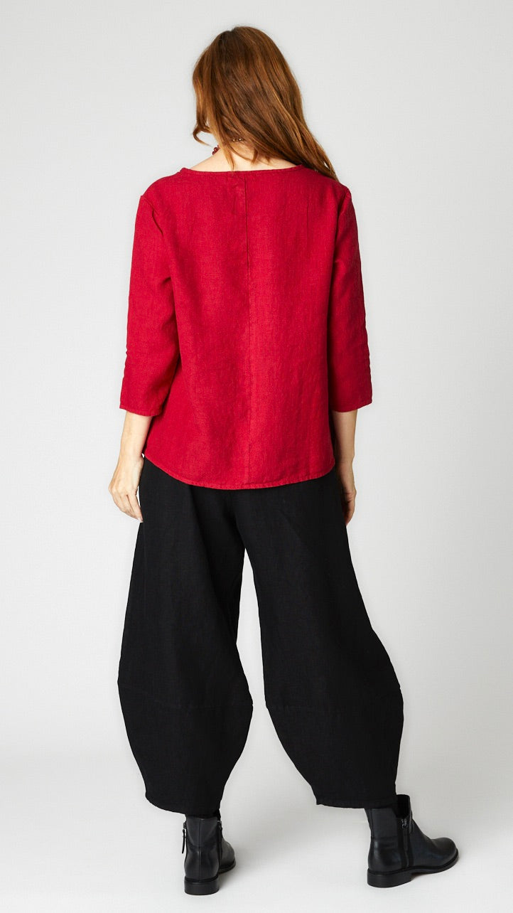 Linen A-Line Top
