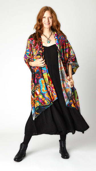 Lightweight Wool Madrid Ruana