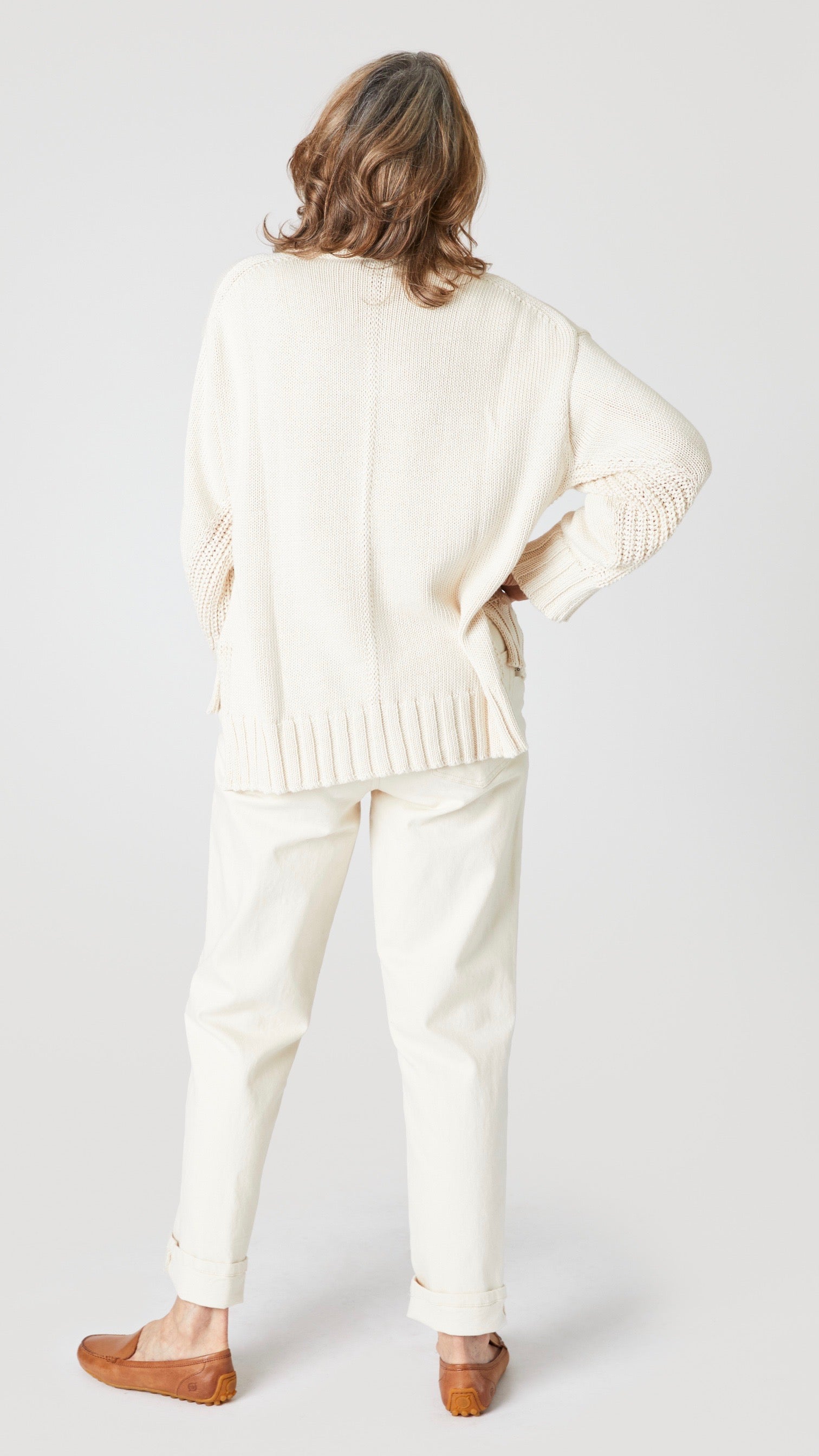 Mulberry Ecru Denim Straight Leg Jean