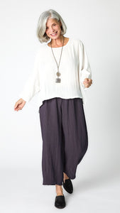 One Size Cropped Top -Travel Rayon