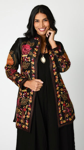 Heritage Embroidered Silk Jacket