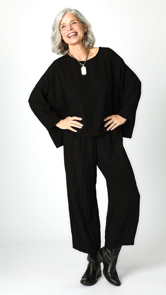 One Size Cropped Top -Travel Rayon