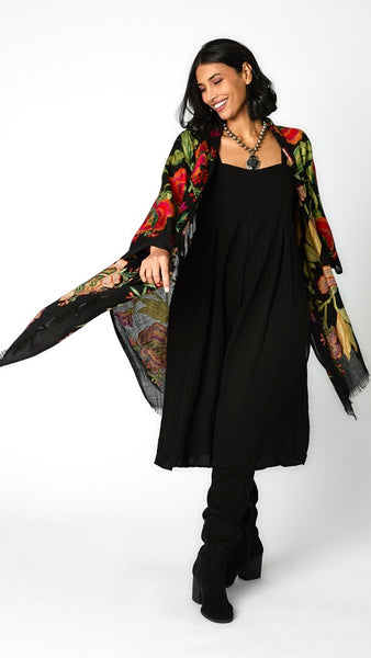 Bellagio Embroidered Ruana