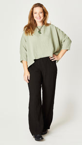 One Size Cropped Top -Travel Rayon