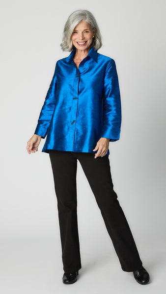 A-Line Silk Cocktail Blouse