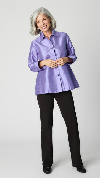 A-Line Silk Cocktail Blouse