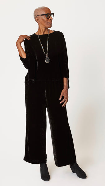 Velvet Palazzo Pant