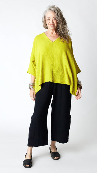 Bryn Walker Casbah Pant- Crinkle Cotton - Black
