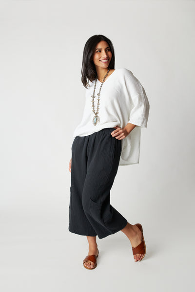 Bryn Walker Bax Shirt Crinkle Cotton - White