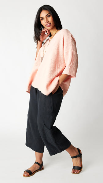 Bryn Walker Bax Shirt Crinkled Cotton - Hoya