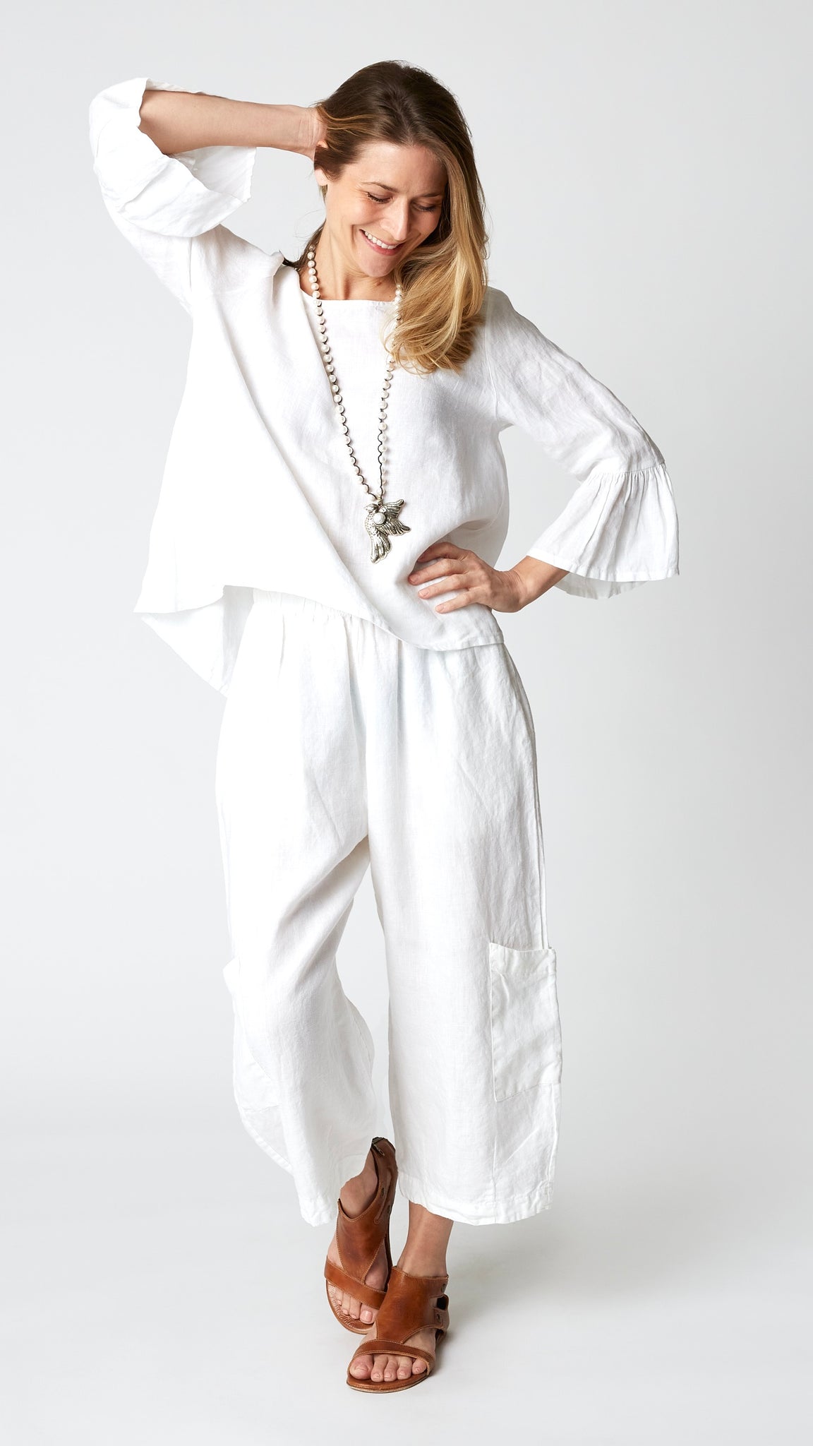 Bryn Walker Light Linen Fran Top