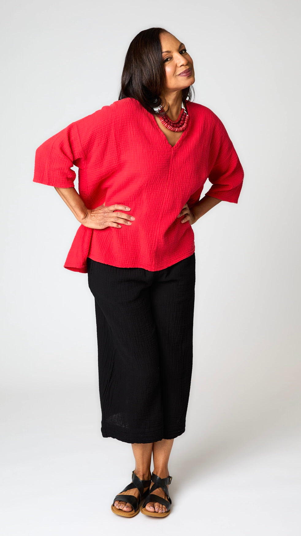 Bryn Walker Bax Shirt Crinkled Cotton - Rusellia