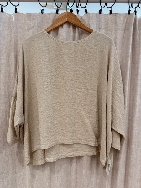 One Size Cropped Top -Travel Rayon
