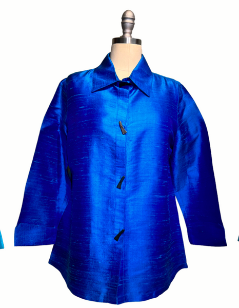 A-Line Silk Cocktail Blouse