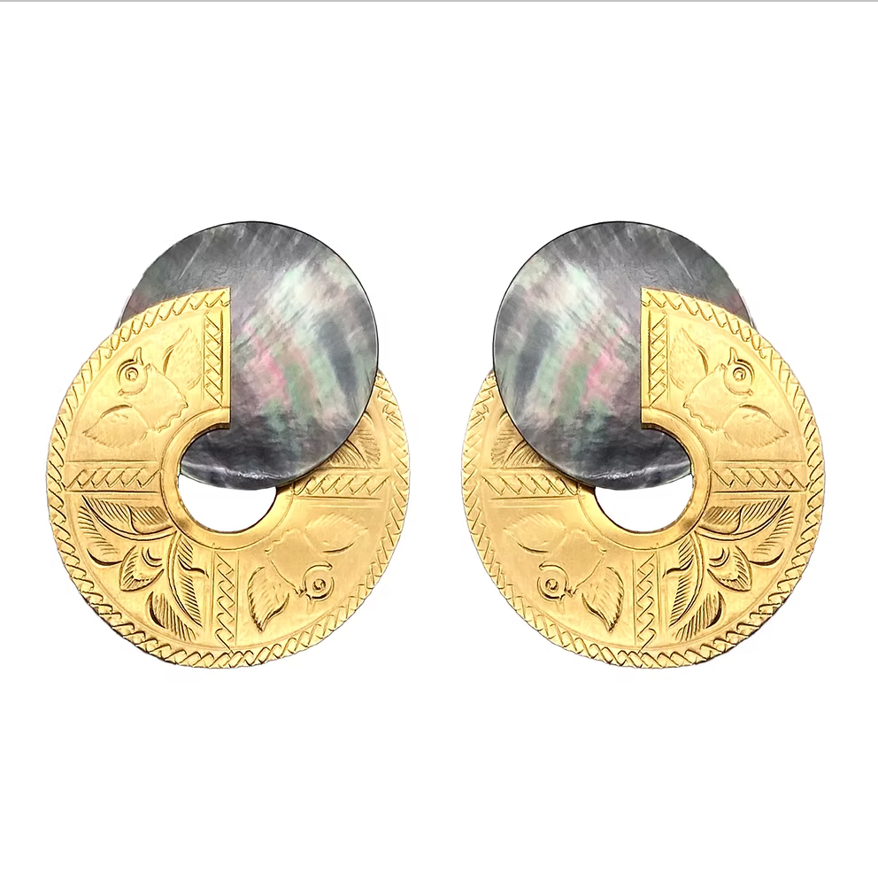 JMR Large Signature Earring