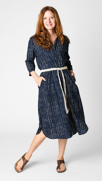 Painters Duster - Shibori Blue