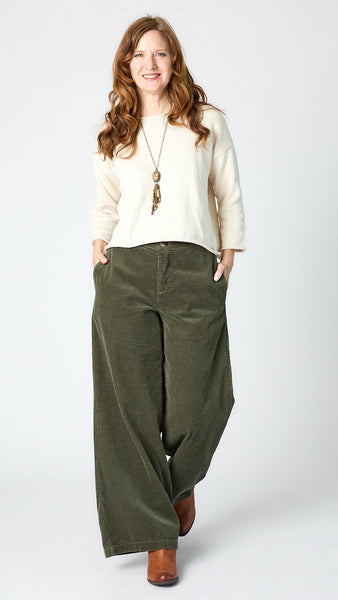Corduroy Wide Leg Pant