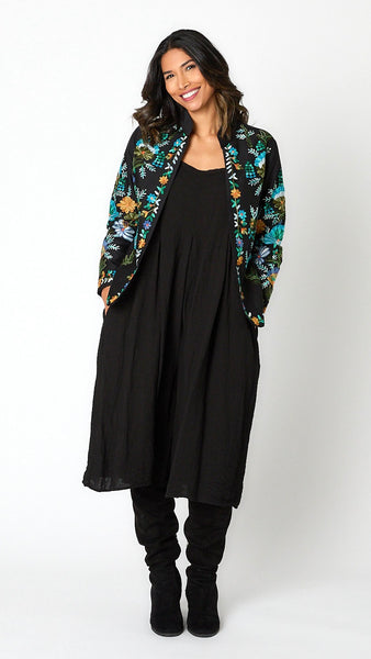 Lapis Embroidered Short Jacket