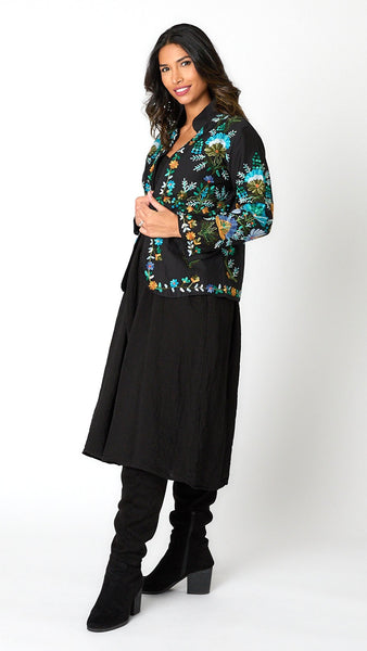 Lapis Embroidered Short Jacket