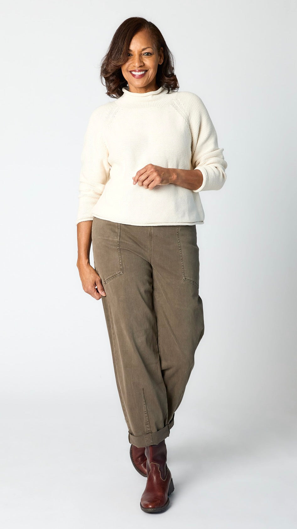Lysse Penelope Curved Cuffed Denim