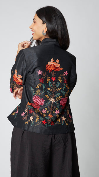 Heritage Embroidered Silk Jacket