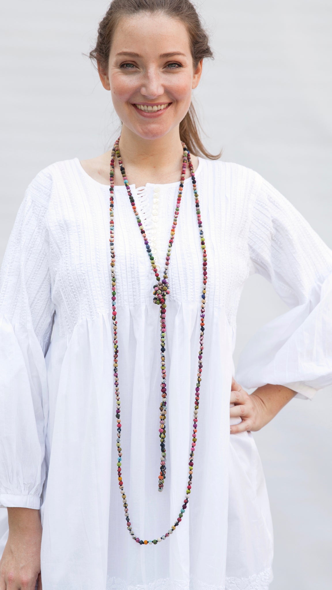 Kantha  Necklace -Flapper