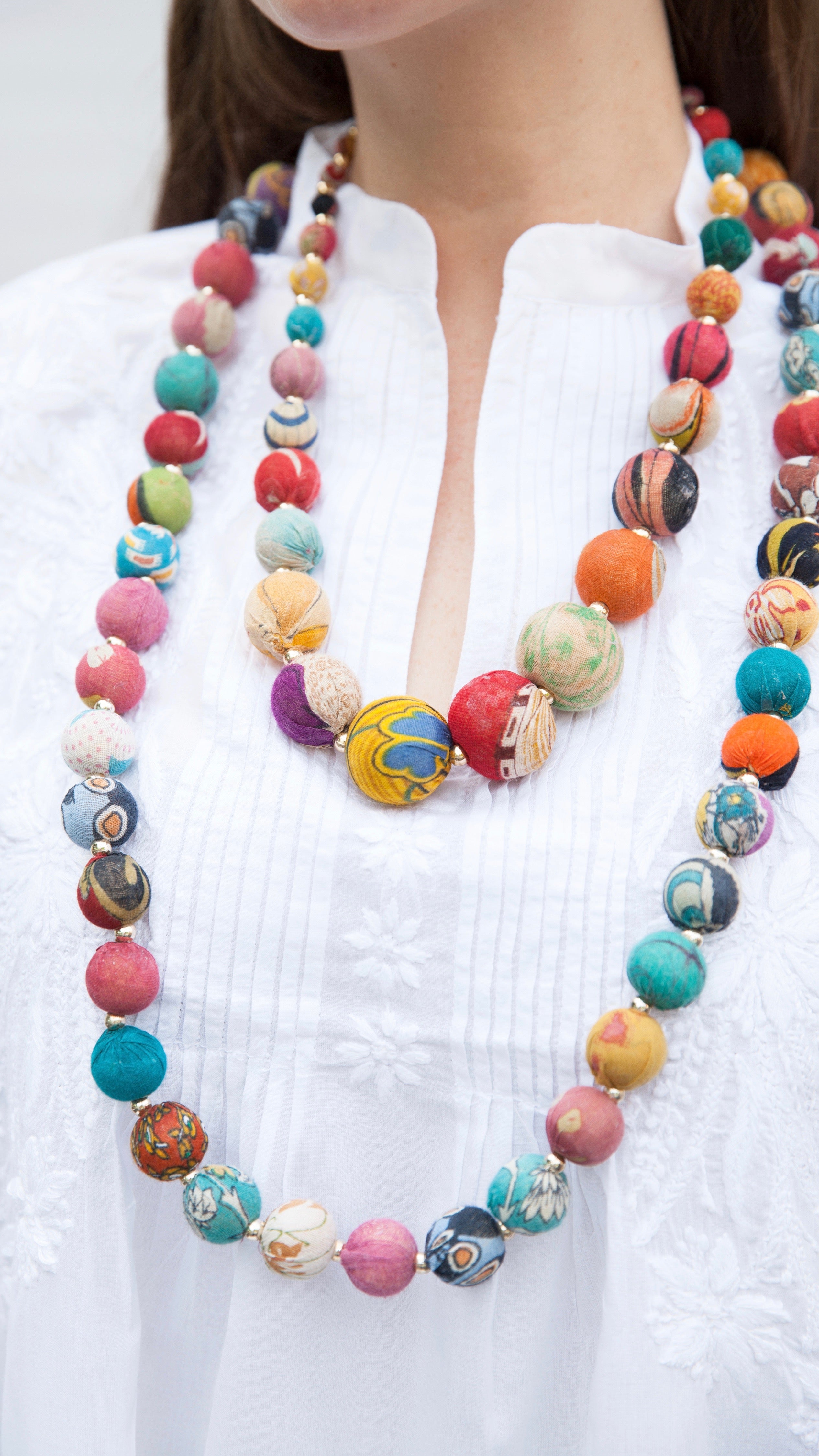 Kantha Garland Necklace